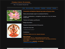 Tablet Screenshot of consultorioayurveda.com.ar